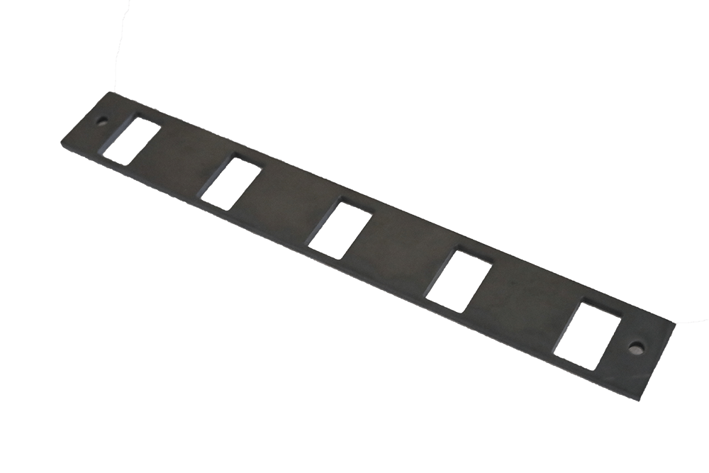 Hot pressed boron carbide perforated plate - type III